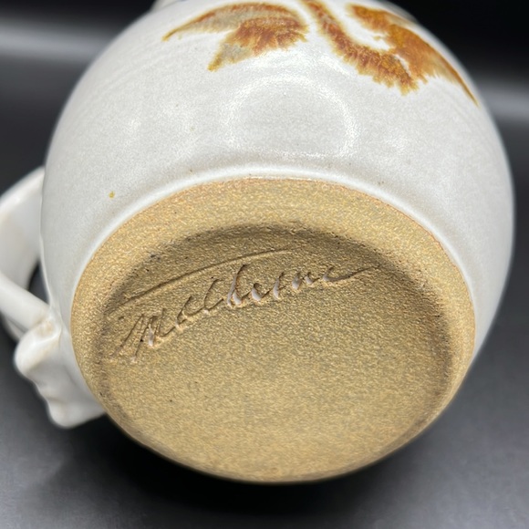 Studio Pottery Handmade Ceramic Pitcher 7.5 in - Picture 10 of 11